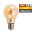 LED Filament Glühlampe McShine "Retro", E27, 2W, 160lm, warmweiß, goldenes Glas