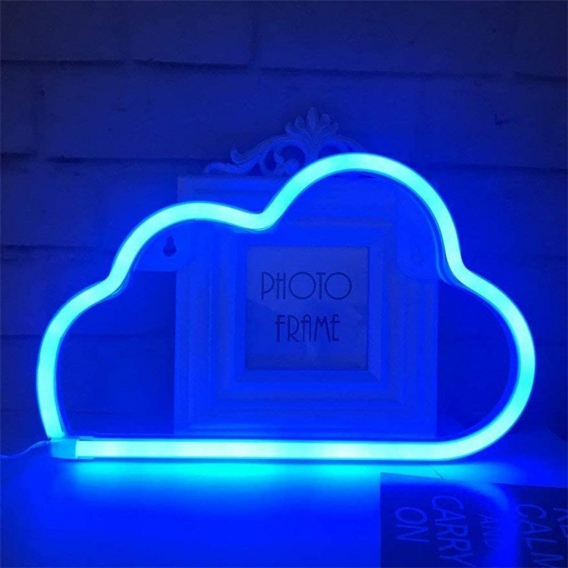 Wolkenblaues Neonlicht 30 * 19cm