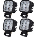 Greenmigo 4x 12W LED Lampe square Scheinwerfer kaltweiß Spot IP67 Arbeitsscheinwerfer