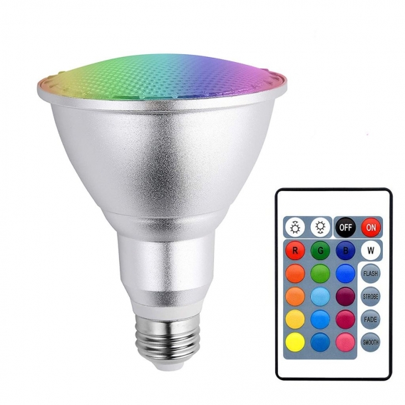 PAR30 10W E27 LED RGB Flutlicht Glühbirne Farbwechsel Dimmbare Wasserdicht Scheinwerfer Leuchtmittel