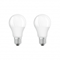 Osram LED E27 8.5W 806LM 2PACK LED-Lampe, Birnenform, Sockel E27, 8,5 Watt, Neutralweiß, 4000 K, Energieeffizienzklasse A+