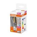 OSRAM Dimmbare Filament LED Lampe mit E27 Sockel, Kaltweiss (4000K), klassische Birnenform, 12W, Ersatz für 100W-Glühbirne, klar