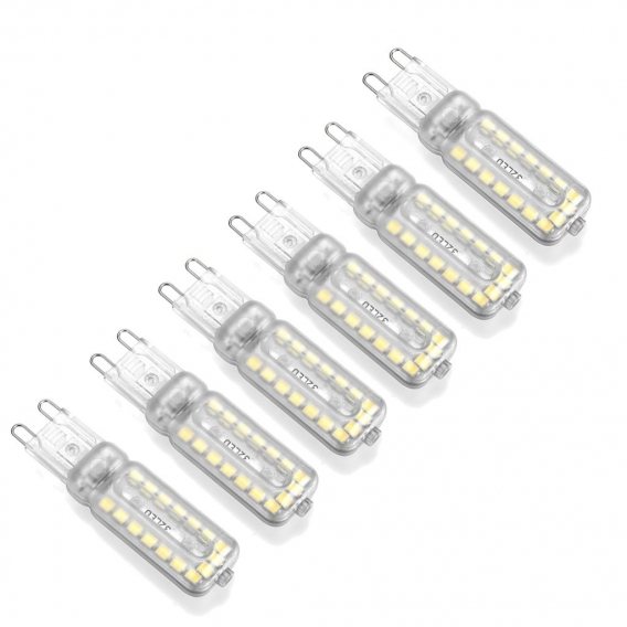 6x G9 LED Glühbirne Warmweiß Halogen Leuchtmittel SMD 2835 AC220V Dimmbar Birne, 7W