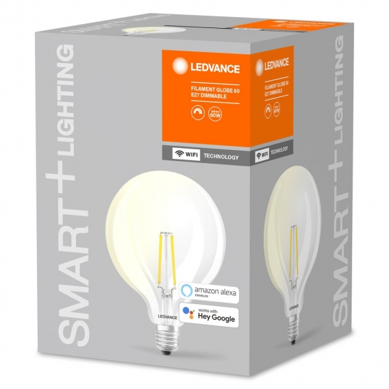 Ledvance SMART+ Wlan LED Leuchtmittel G125 5,5W 806lm warmweiß klar