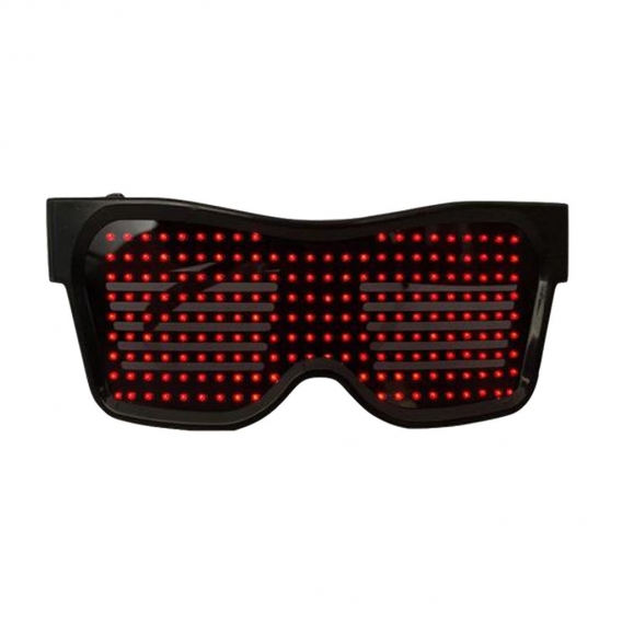Bluetooth LED Brillen APP Control Für Raves Fun Flashing Display Text Rot Farbe rot