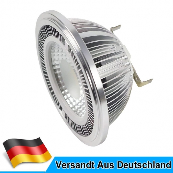 AR111 G53 20W＝160W LED Scheinwerfer Spot COB Lampe 1800LM Pin Warmweiß AC 85-265V