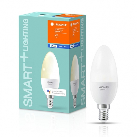 Ledvance SMART+ Bluetooth LED Leuchtmittel E14 B38 5W 470lm warmweiß