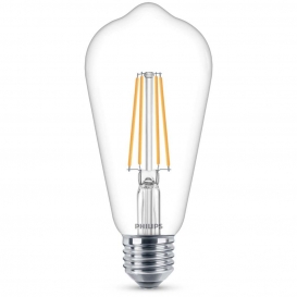 More about Philips LED Lampe ersetzt 60W, E27 Edisonform ST64, klar, warmweiß, 806 Lumen, nicht dimmbar, 1er Pack