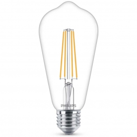 More about Philips LED Lampe ersetzt 40W, E27 Edisonform ST64, klar, warmweiß, 470 Lumen, nicht dimmbar, 1er Pack