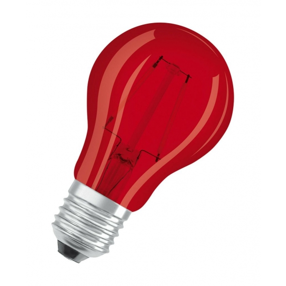 OSRAM Standard LED-Lampe rotes dekoratives Glas - 2,5 W Äquivalent 15 E27 - Warmweiß