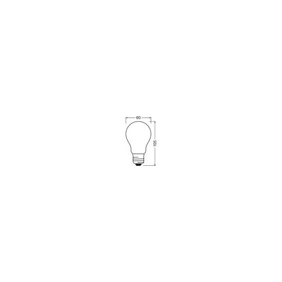 OSRAM Standard LED-Lampe gelbes dekoratives Glas - 2,5 W Äquivalent 15 E27 - Warmweiß