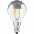 OSRAM LED-Lampe Sphärisches Spiegelgold aus klarem Gold - 4 W-Äquivalent 37 E14 - Warmweiß