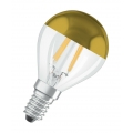 OSRAM LED-Lampe Sphärisches Spiegelgold aus klarem Gold - 4 W-Äquivalent 37 E14 - Warmweiß