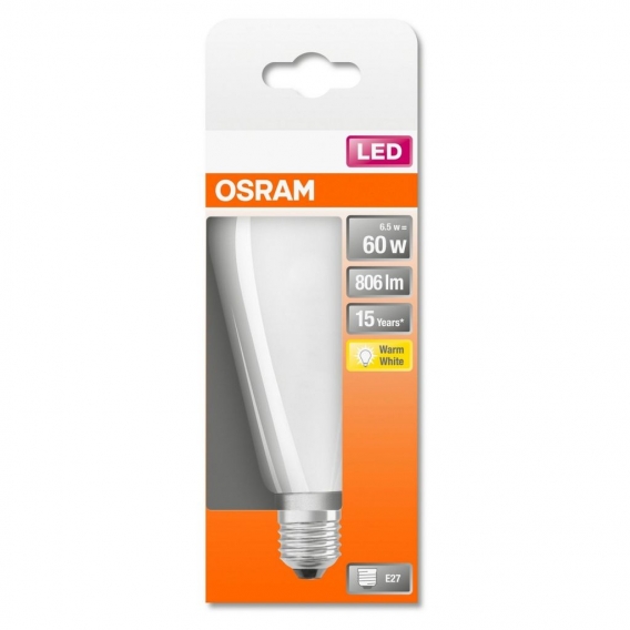 OSRAM LED STAR LEDISON 55 BOX Warmweiß Filament Matt E27 Glühlampe