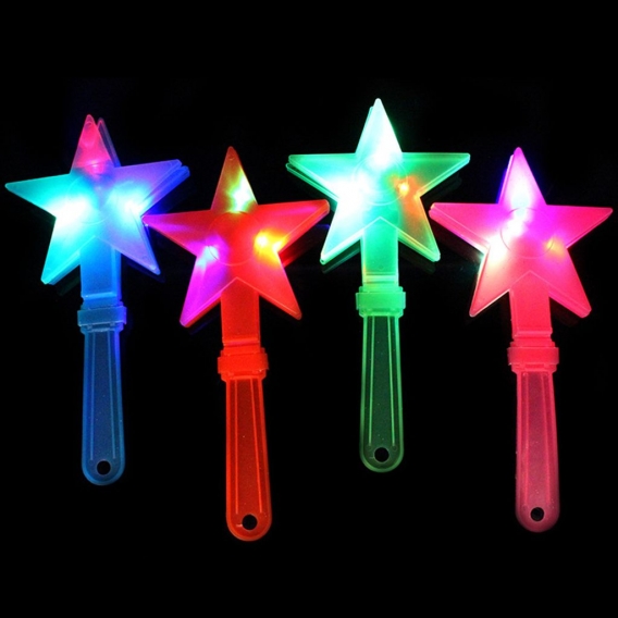 1Pc Star LED Handklappe Noise Maker Blitzlicht Leuchtstab Party Konzert Gunst