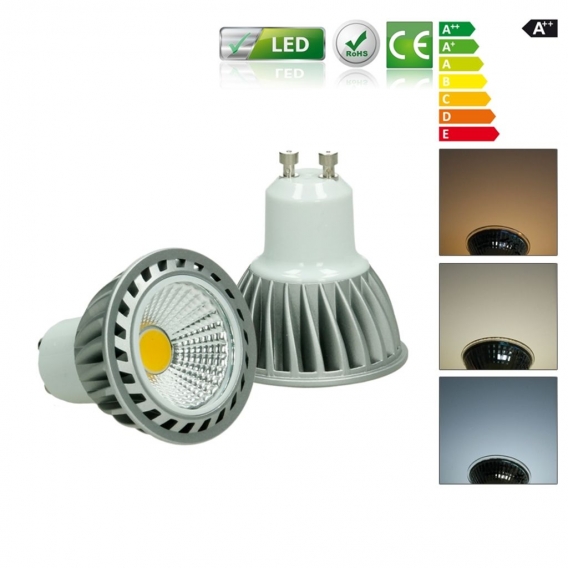 ECD Germany 4er Pack GU10 LED Spot 4W - AC 220-240V - 243 Lumen - 60° Abstrahlwinkel - Warmweiß 2800K - ersetzt 20W Halogen - ni