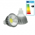 ECD Germany 1er Pack MR16 LED Spot 6W - DC 12V - 378 Lumen - 60° Abstrahlwinkel - Neutralweiß 4000K - ersetzt 40W Halogen - nich