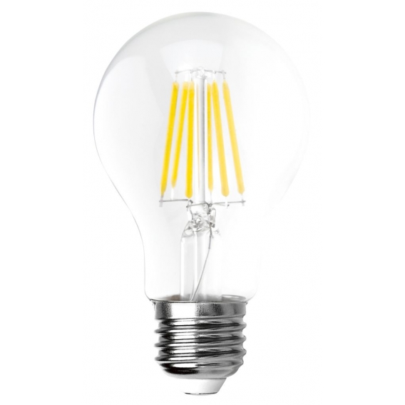 LED Filament Glühlampe McShine "Filed", E27, 8W, 1055 lm, warmweiß, klar