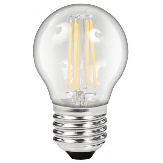 LED Filament Tropfenlampe McShine "Filed", E27, 4W, 470lm, warmweiß, klar