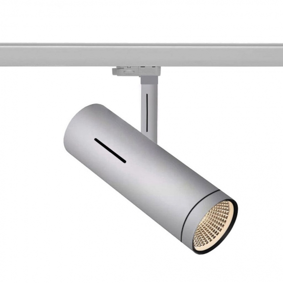 2er-Set SYDNEY | LED Stromschienenstrahler | 10W | 2700K | Hell Grau | 3 Phasen System | Hoch Volt | Schienen Spot Lampe Leuchte