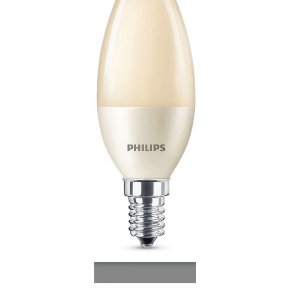 Philips LED Leuchtmittel Kerze 4W ＝ 15W E14 matt 150lm Flame extra warmweiß 1850K DIMMBAR