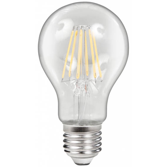 LED Filament Glühlampe McShine "Filed", E27, 6W, 670 lm, warmweiß, dimmbar, klar