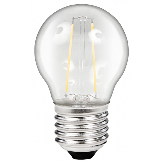 LED Filament Tropfenlampe McShine "Filed", E27, 2W, 200Lm, warmweiß, klar