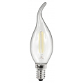 LED Filament Kerzenlampe Windstoß McShine, E14, 4W, 470 lm, warmweiß, klar