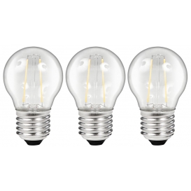 More about 3er-Pack LED Filament Set McShine, 3x Tropfenlampe, E27, 2W, 200lm, warmweiß, klar