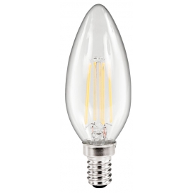 More about LED Filament Kerzenlampe McShine "Filed", E14, 4W, 470 lm, warmweiß, klar