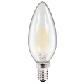 LED Filament Kerzenlampe McShine "Filed", E14, 4W, 470 lm, warmweiß, klar