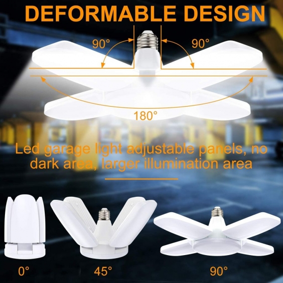 LED Glühbirne 1er Set  E27 6500K Leuchtmittel 60 Watt Lumen Lampe Birne  Garagenleuchte für Keller, Werkstatt, Garagen usw