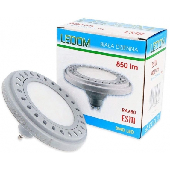 9W LED Leuchtmittel ES111 850lm Lampe 120° Reflektor Strahler Licht SMD Spot GU10 Birne 4000K Neutralweiß in Grau