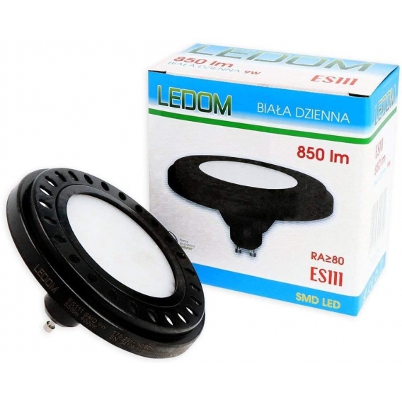 9W LED Leuchtmittel ES111 850lm Lampe 120° Reflektor Strahler Licht SMD Spot GU10 Birne 3000K Warmweiß in Schwarz