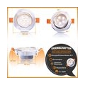 4 Stück 5W LED Dimmbarer Deckeneinbaustrahler + Driver Downlight Äquivalent 40W Halogenlampe AC 230V Warmweiß 2700K