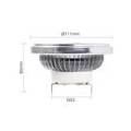 G53 AR111 LED Strahler 2x COB 15W LED Leuchtmittel Ersatz für 120W Halogenlampen Neutralweiß 4000K AC 85-265V