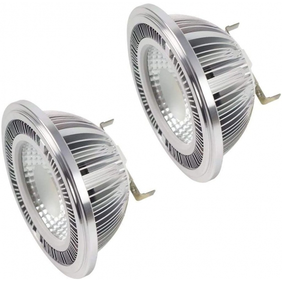 2-er Pack G53 AR111 LED Strahler COB 20W LED Leuchtmittel Ersatz für 160W Halogenlampen Kaltweiß 6000K AC 85-265V