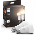 Philips Hue Bluetooth White LED E27 Birne - A60 9,5W 1055lm Doppelpack