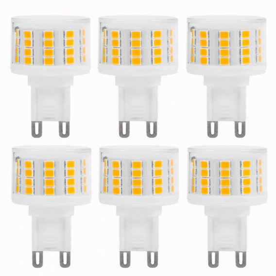 6X 5W G9 LED Glühbirne SMD2835 Warmweiß Kein Flackern Leuchtmittel Ersatz 100W Halogen Lampe