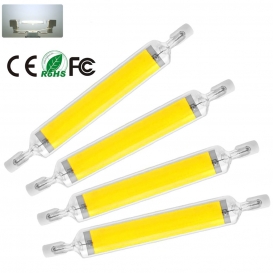 More about 4 Stück R7S 10W LED Weiß Lampe Dimmbare COB Glasröhre Ersetzen Halogenlampe 100W