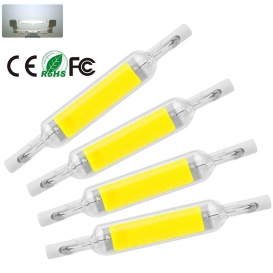 More about 4 Stück R7S 5W LED Weiß Lampe Dimmbare COB Glasröhre Ersetzen Halogenlampe 100W