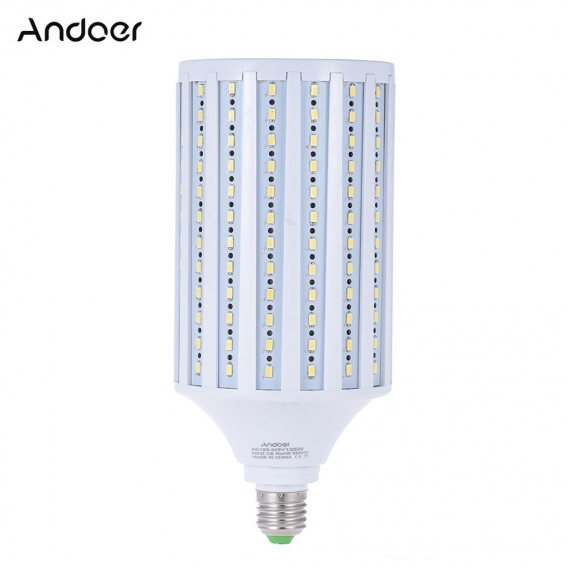 Andoer LED Fotostudio Fotografie 135W LED Mais-Gluehlampe 216 Perlen 5500K E27 185-245V