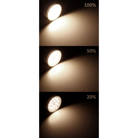 LED-Modul Leuchtmittel McShine, 7W, 710 Lumen, 230V, 50x23mm, warmweiß, 3000K, step-dimmbar