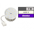 LED-Modul McShine, 7W, 650 Lumen, 230V, 50x33mm, neutralweiß, 4000K, dimmbar