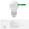 LED Leuchtmittel Licht 4,5W, E27, Kugelform, Warmweiß 10 Stück Set