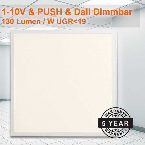 LED Einlegepanel 62x62 38W (W) Neutralweiß UGR19 1-10V&Dali