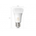 Philips Hue LED Leuchtmittel 3er-Set White Ambiance E27 6 W, dimmbar, warmweiß-kaltweiß