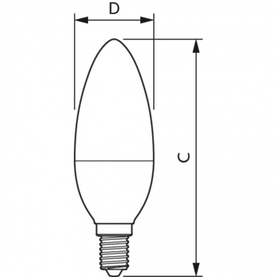 PHILIPS LED-Kerzenlampe E14 B38 7W E 2700K ewws 806lm mt AC Ø38x114mm 220-240V COREPROCANDLEND7-60WE14827B38