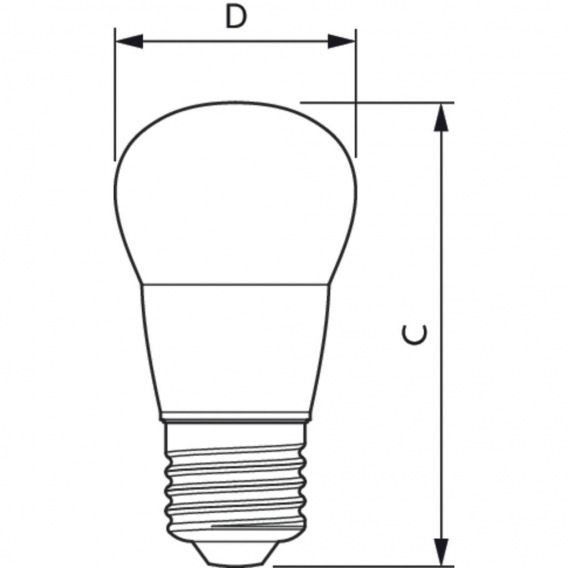 PHILIPS LED-Tropfenlampe E27 P45 5W F 2700K ewws 470lm mt P45- AC Ø45x87mm 220-240V