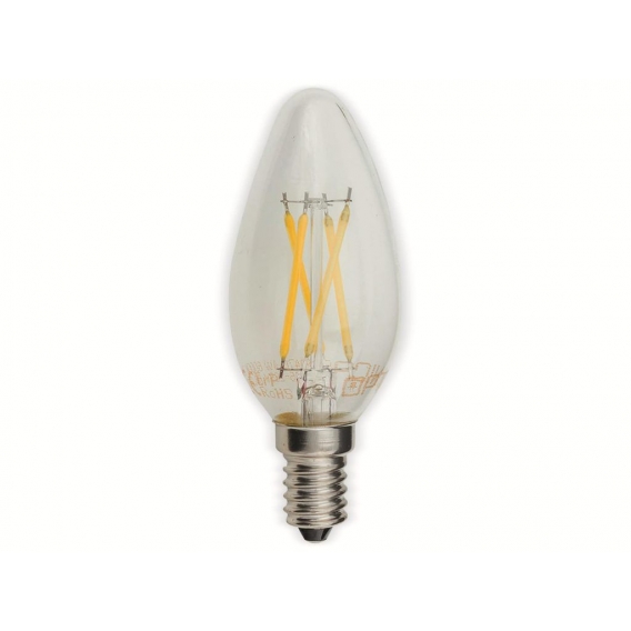 Optonica LED-Lampe 1471 Fil, E14, C35, EEK F, 4 W, 400 lm, 4500 K